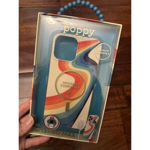XO Poppy iPhone 13/12 Pro Max Magsafe Compatible Rainbow Durable Case New